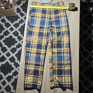 Urban Outfitters yellow/gold plaid pants women's sz 4